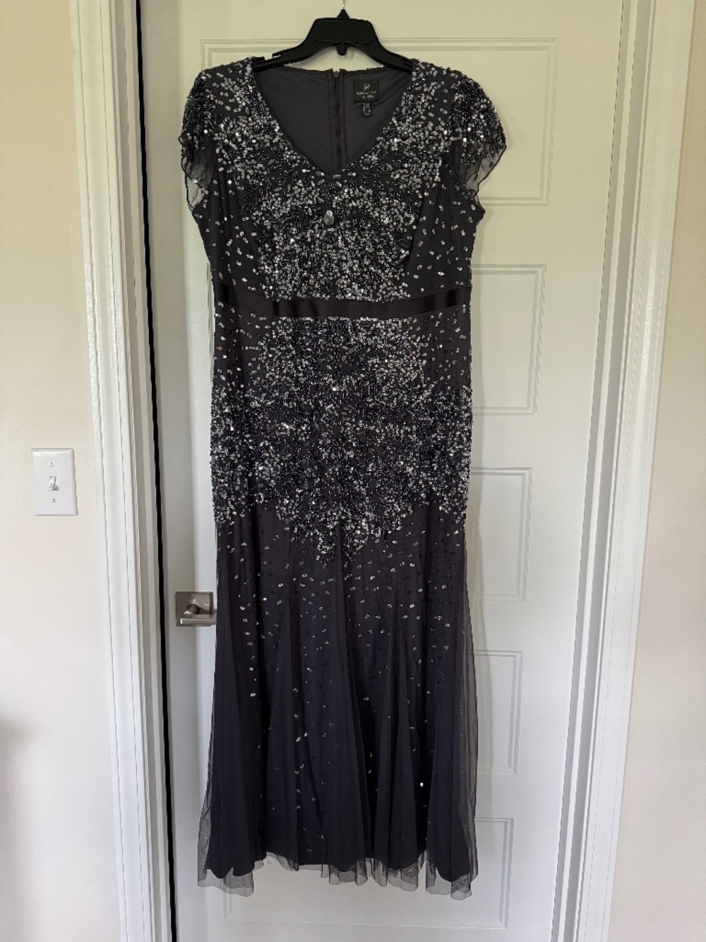 Gray Adrianna Papell dress